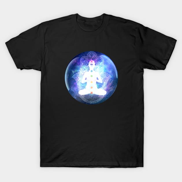 Ascension Chakra Meditation T-Shirt by Bluepress